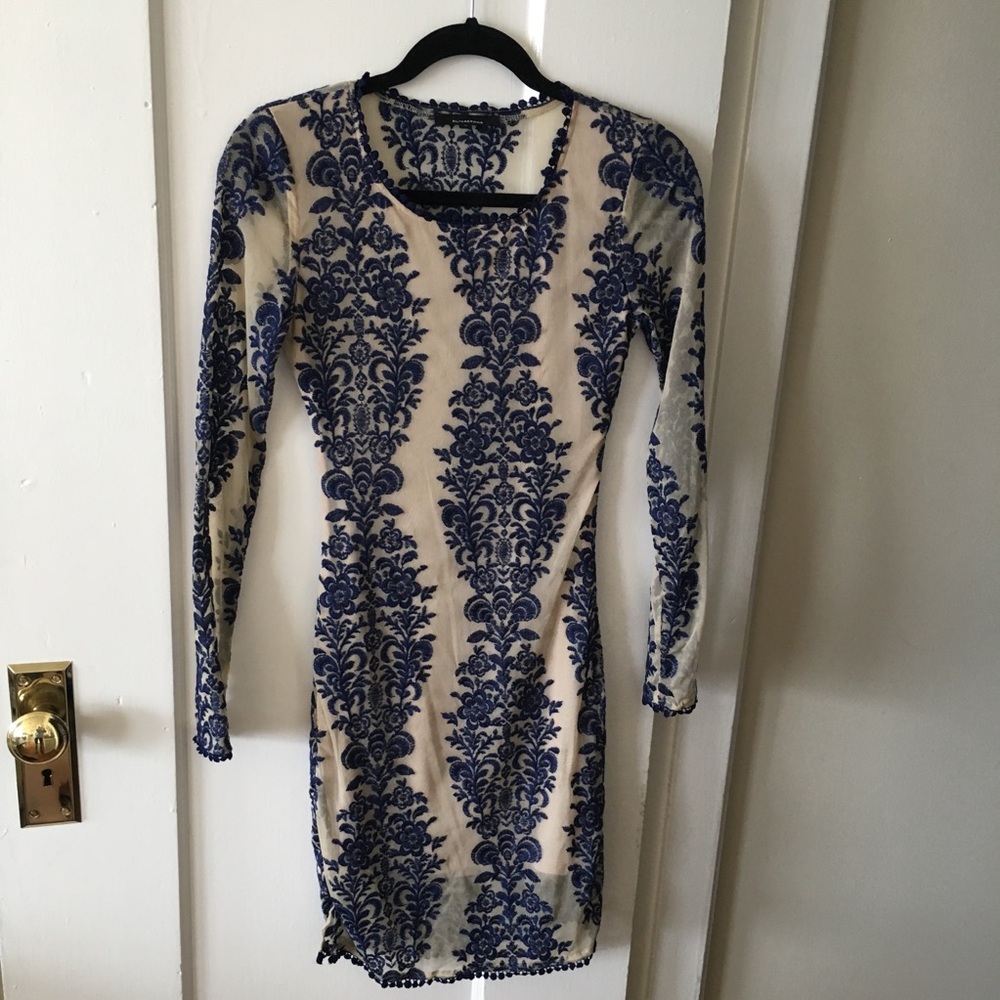 Lined bodycon dress
